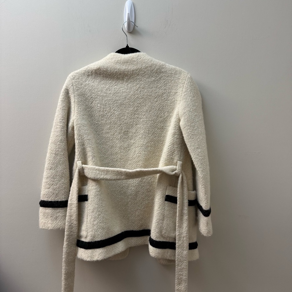 Sezane Mike wrap tie coat size 34 - Picture 3 of 3